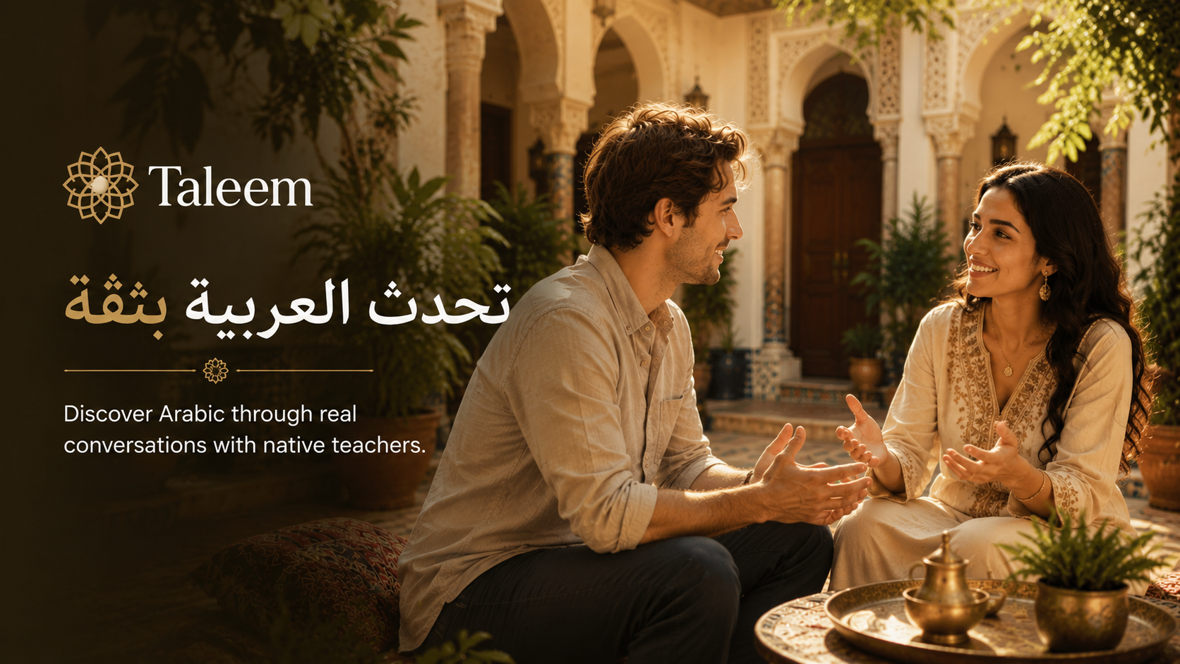 Taleem — تحدث العربية بثقة — Discover Arabic through real conversations with native teachers